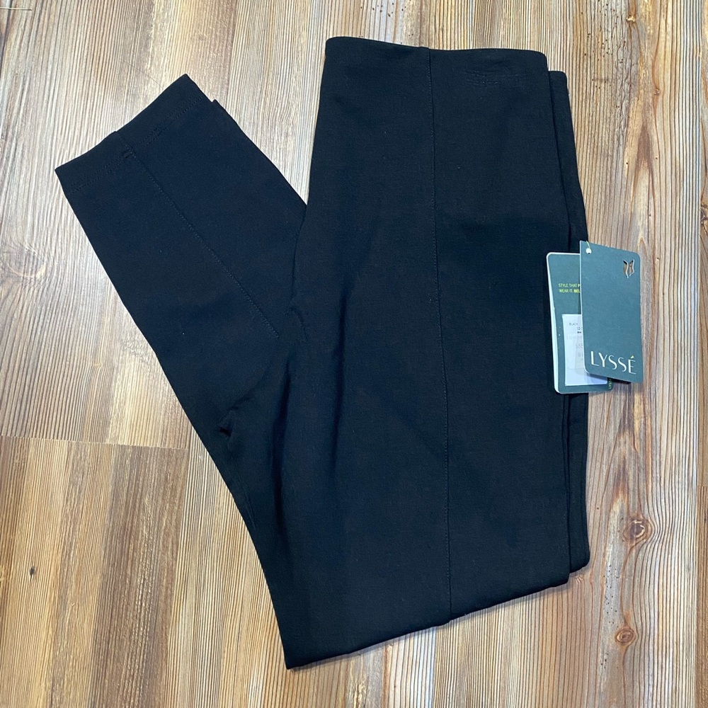 Lysse Black Ponte Skinny Ankle Pants